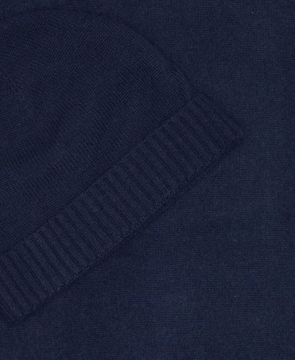 Kaschmir-Set aus Mütze und Schal