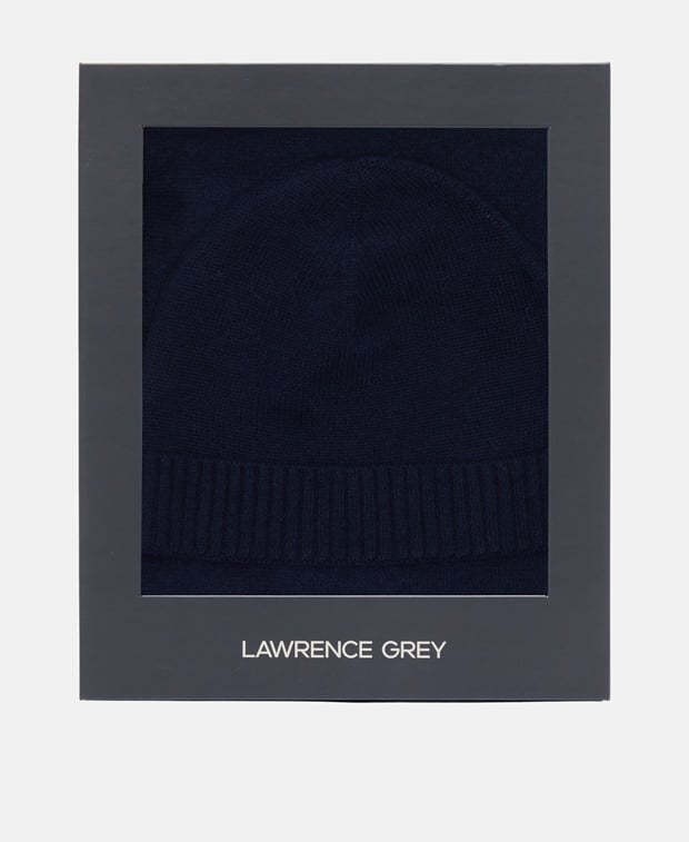 Kaschmir-Set aus Mütze und Schal