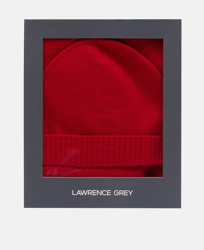 Kaschmir-Set aus Mütze und Schal