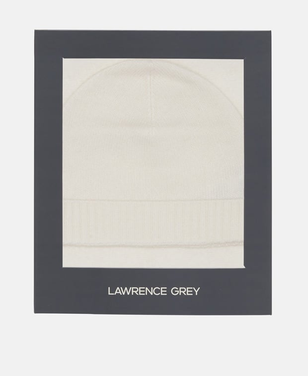 Kaschmir-Set aus Mütze und Schal