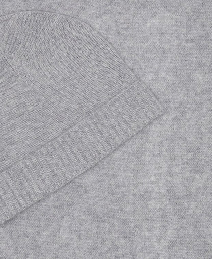 Kaschmir-Set aus Mütze und Schal