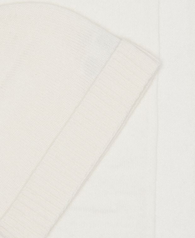 Kaschmir-Set aus Mütze und Schal