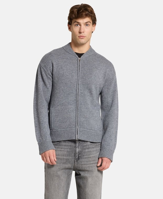 Woll-Strickjacke
