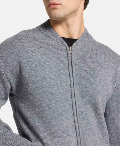 Woll-Strickjacke