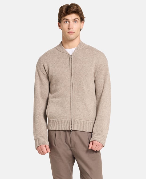 Woll-Strickjacke