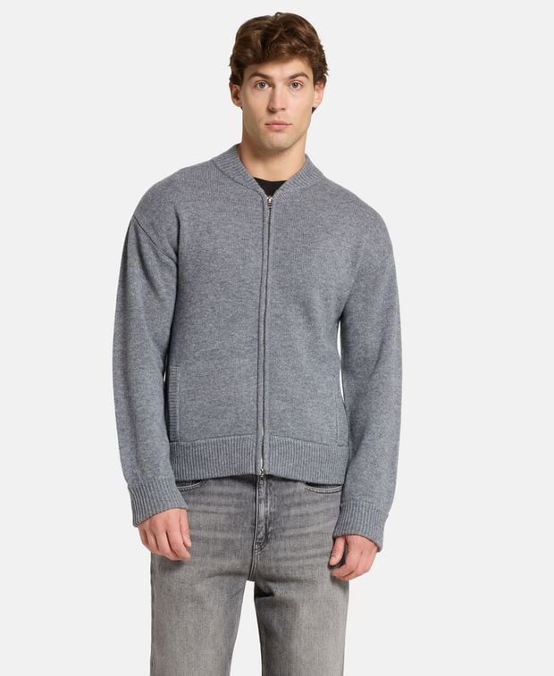 Woll-Strickjacke
