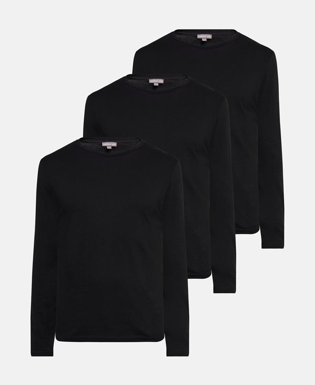 Longsleeves, 3er-Pack
