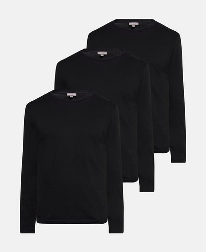 Longsleeves, 3er-Pack