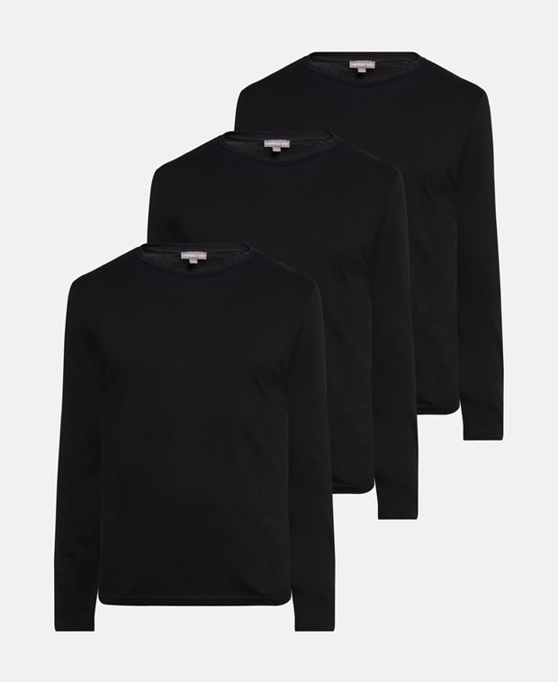 Longsleeves, 3er-Pack