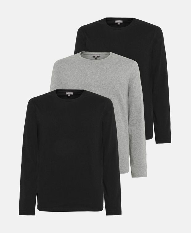 Longsleeves, 3er-Pack