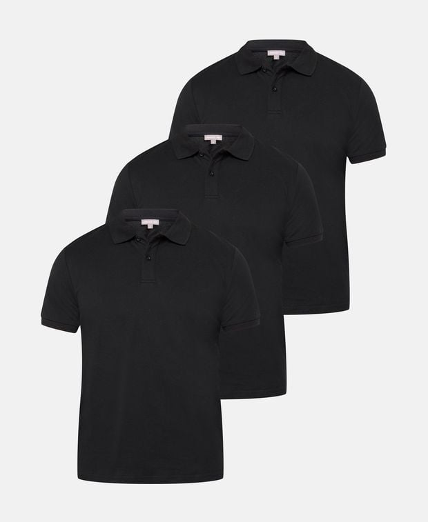 Poloshirt, 3er-Pack