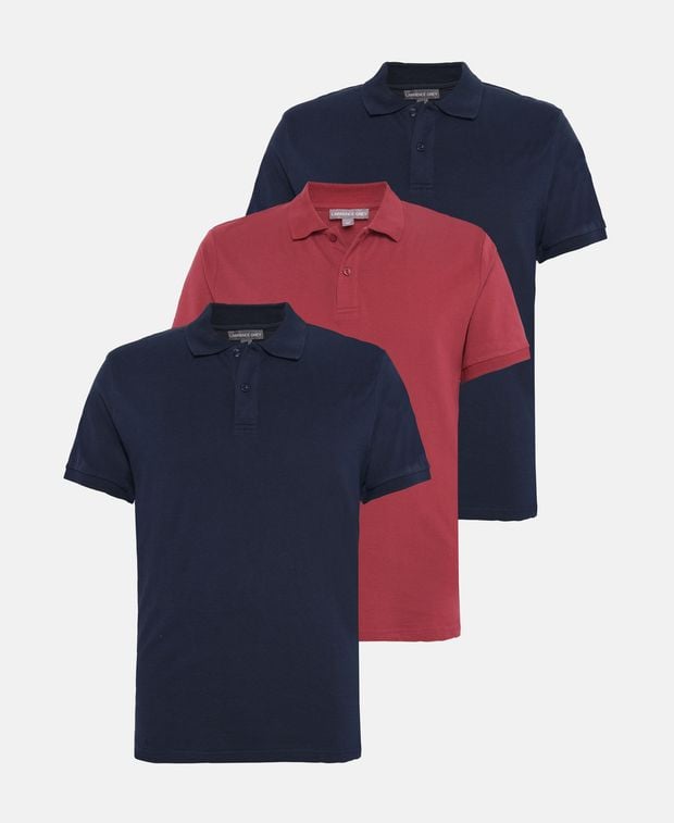 Poloshirt, 3er-Pack