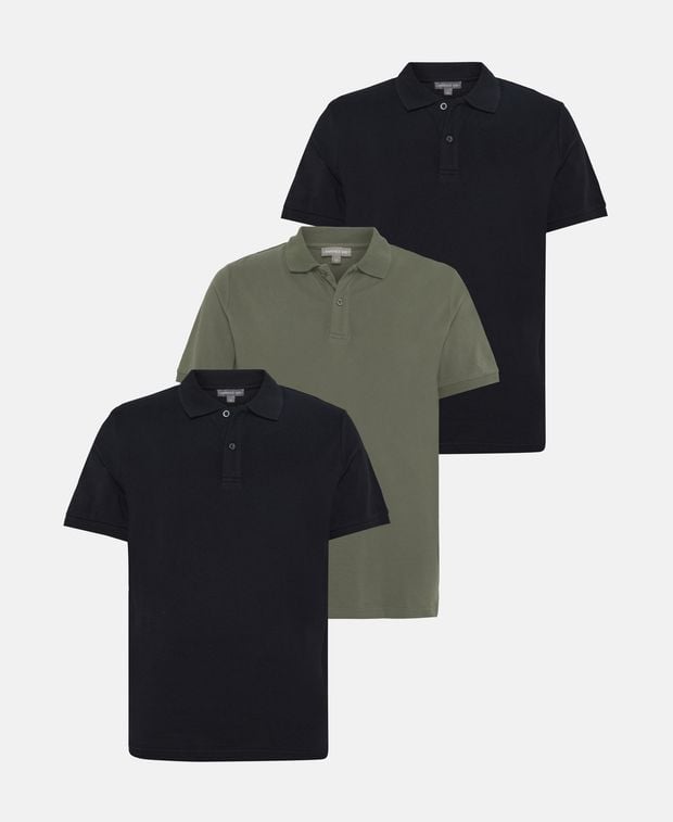 Poloshirt, 3er-Pack