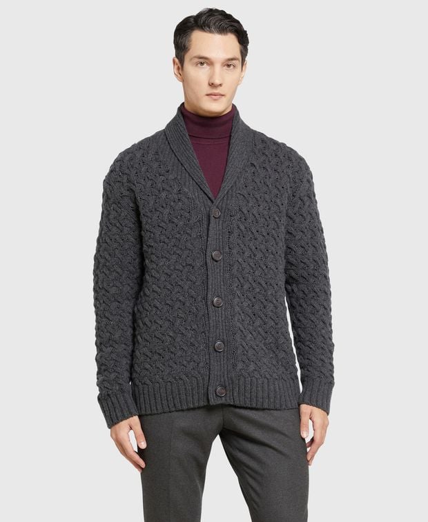 Woll-Strickjacke