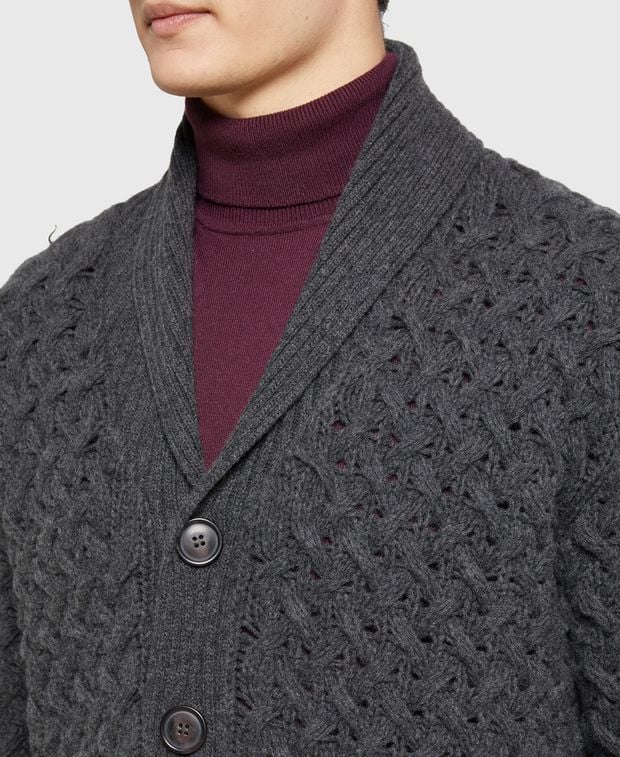 Woll-Strickjacke