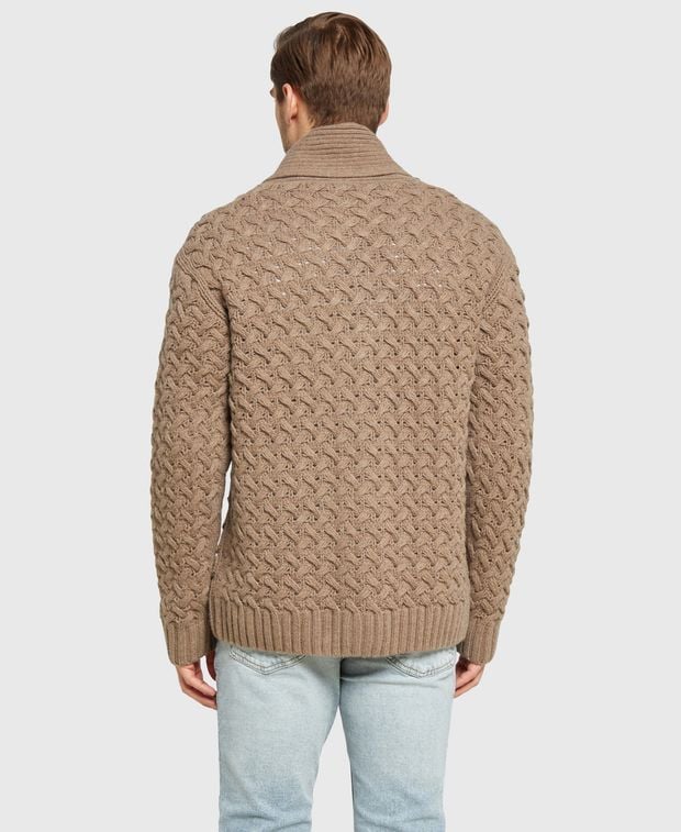 Woll-Strickjacke