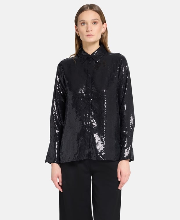 Paillettenbluse