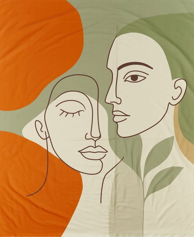 Satin-Bettwäsche ca. 200x200