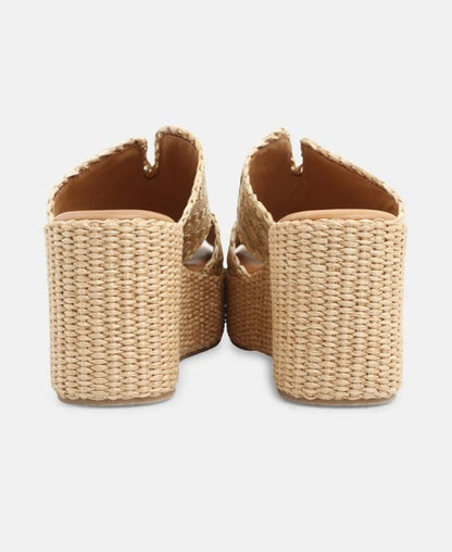 Wedged Mules Intrecciato