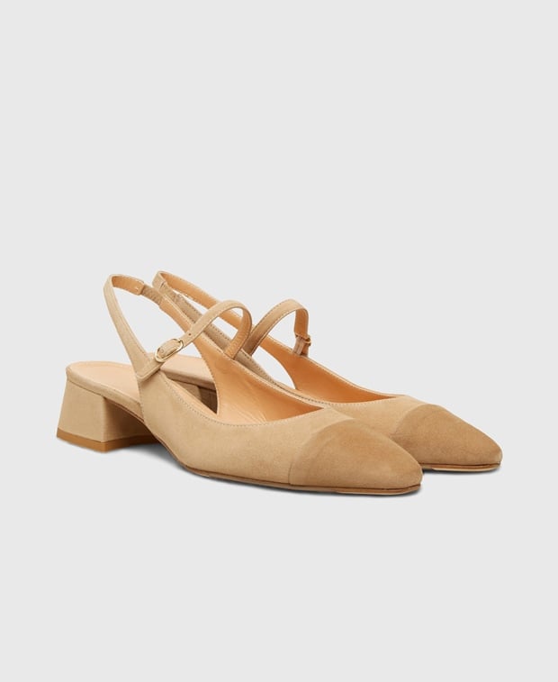 Slingback Pumps Camoscio