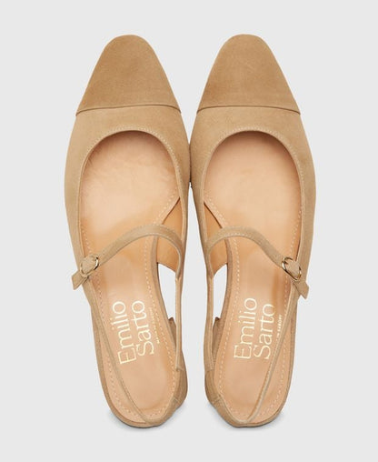 Slingback Pumps Camoscio