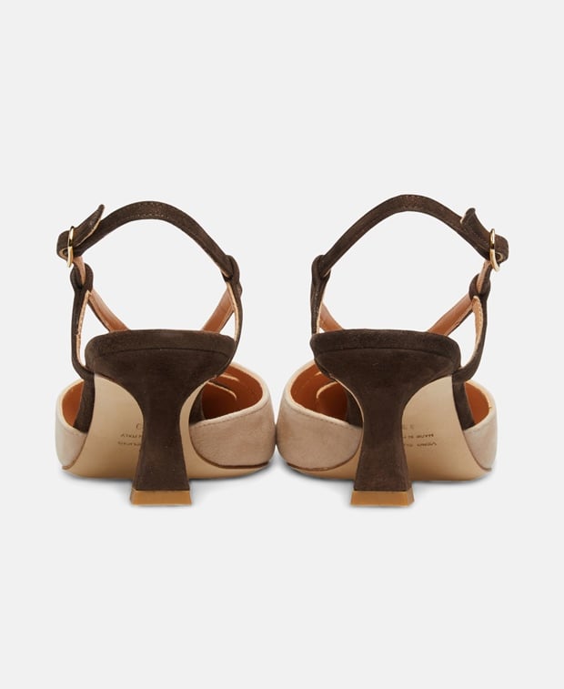 Slingback Pumps Camoscio