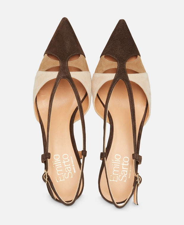 Slingback Pumps Camoscio