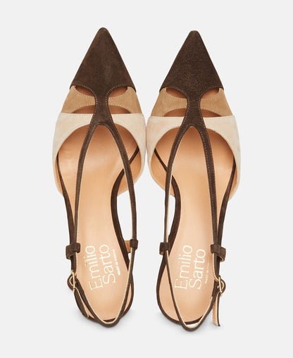 Slingback Pumps Camoscio