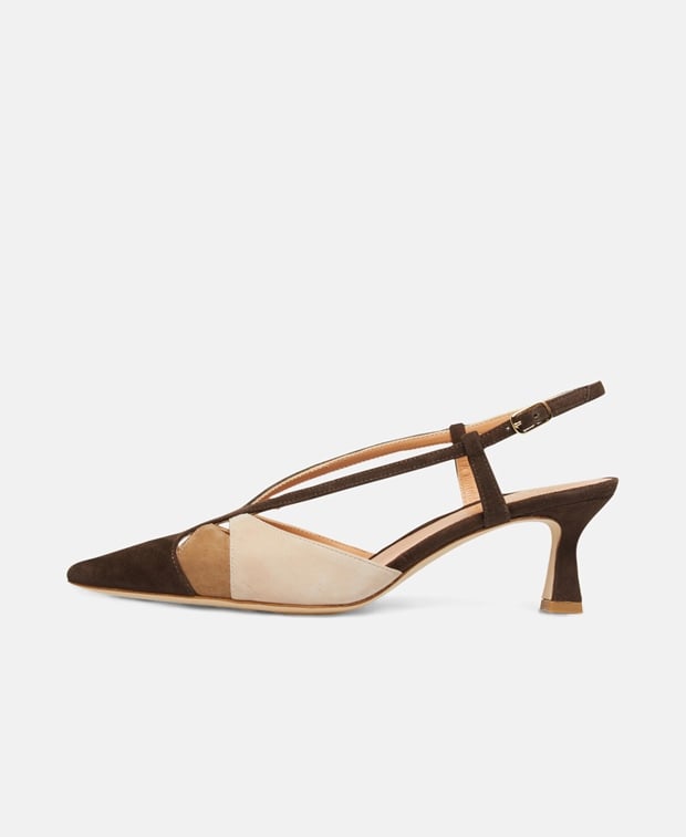 Slingback Pumps Camoscio