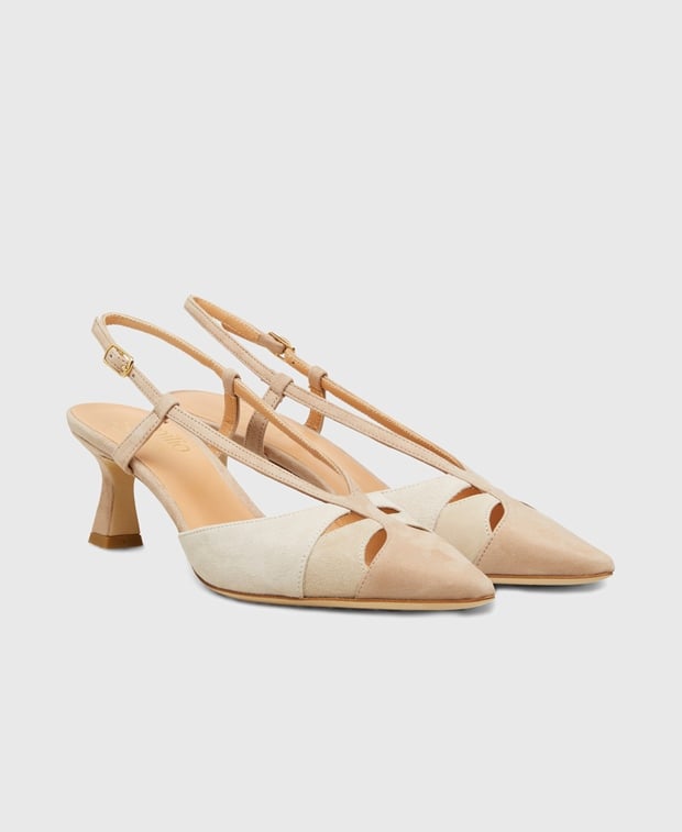 Slingback Pumps Camoscio