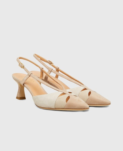 Slingback Pumps Camoscio