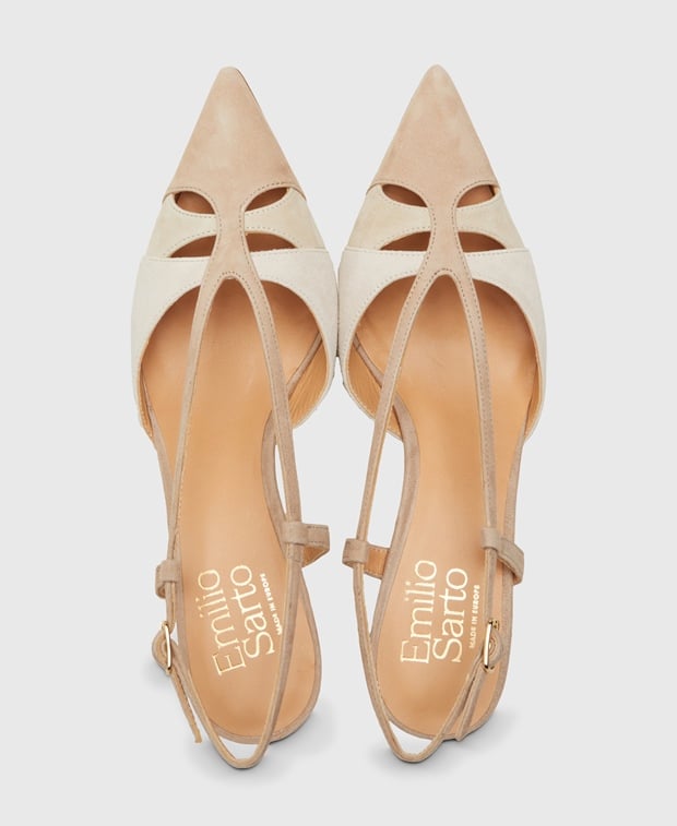 Slingback Pumps Camoscio