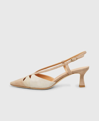 Slingback Pumps Camoscio