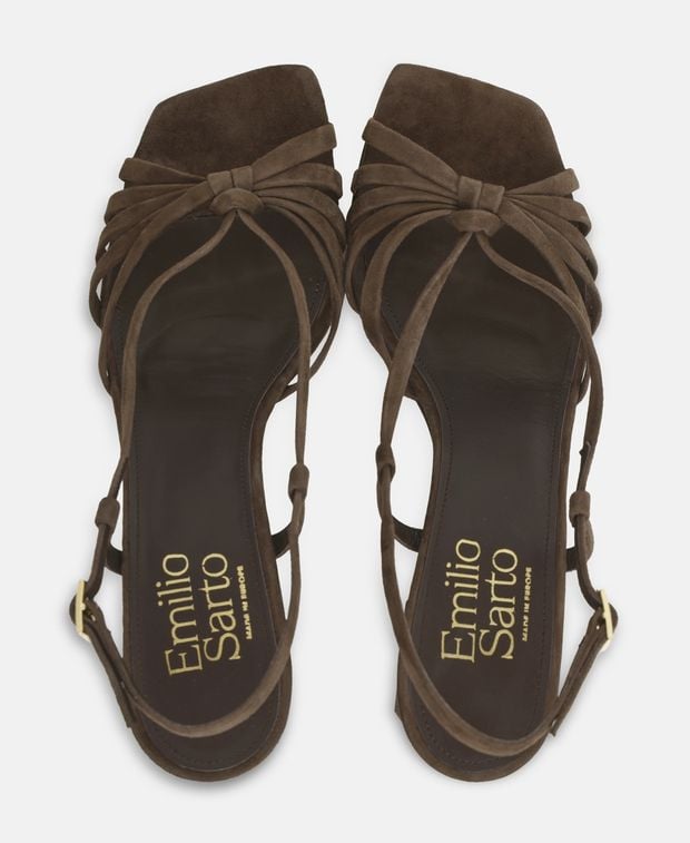 Fesselriemchen Sandalen Camoscio