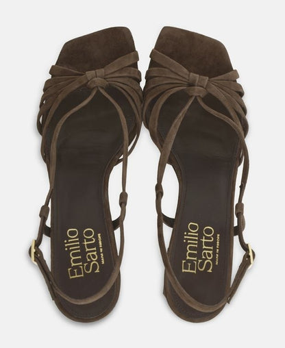 Fesselriemchen Sandalen Camoscio