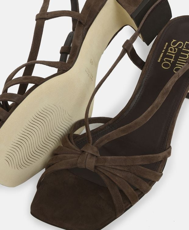 Fesselriemchen Sandalen Camoscio