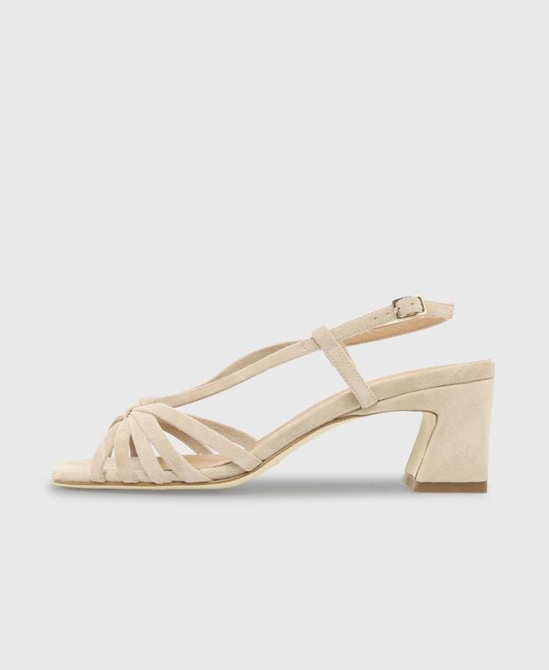 Fesselriemchen Sandalen Camoscio