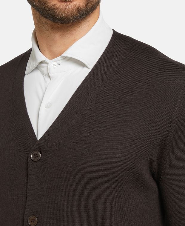 Woll-Strickjacke
