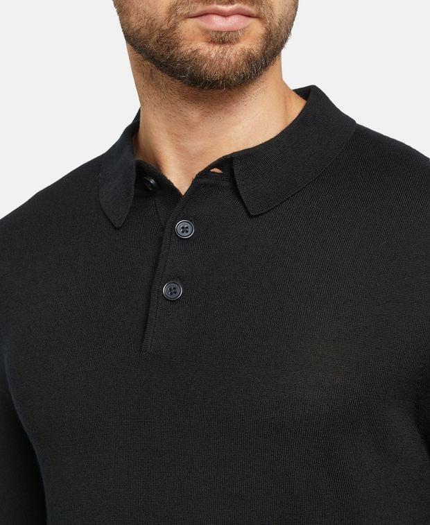 Langarm-Woll-Polo