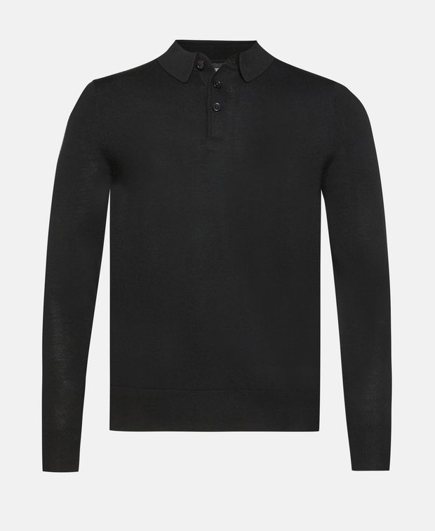 Langarm-Woll-Polo