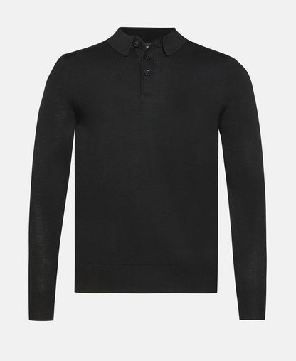 Langarm-Woll-Polo
