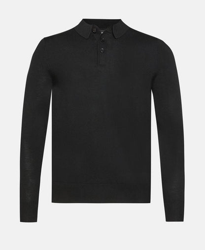 Langarm-Woll-Polo