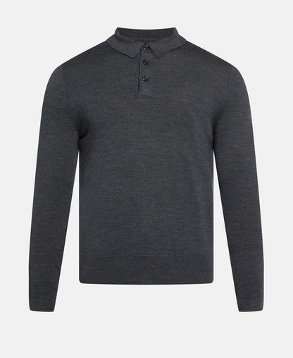 Langarm-Woll-Polo