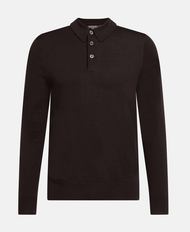 Langarm-Woll-Polo