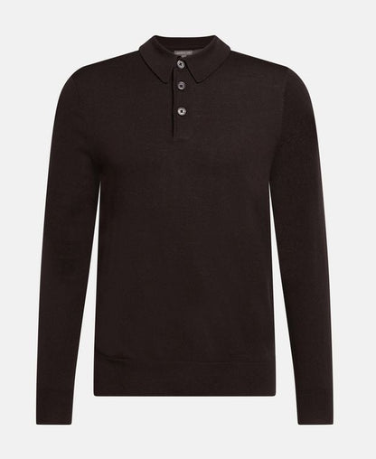 Langarm-Woll-Polo