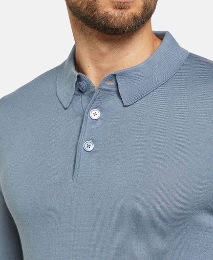 Langarm-Woll-Polo