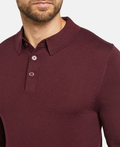 Langarm-Woll-Polo