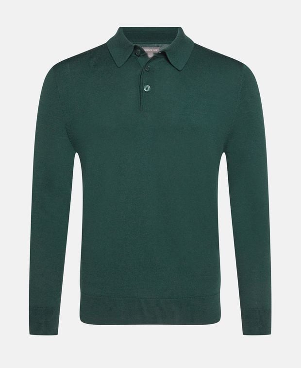 Langarm-Woll-Polo