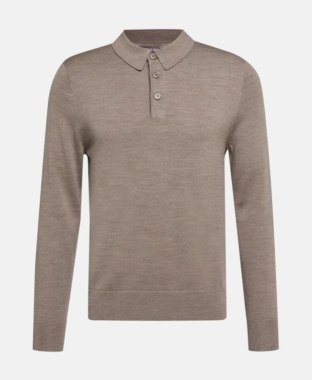 Langarm-Woll-Polo