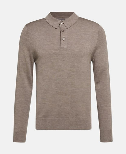 Langarm-Woll-Polo